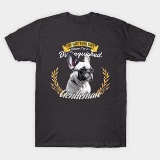 The Distinguished Bulldog Gentleman T-Shirt